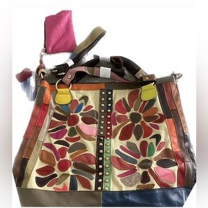 AMERILEATHER Rosalie Leather Tote Bag